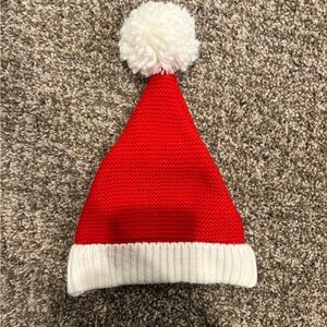 Carter's Red and White Knit Baby Hat